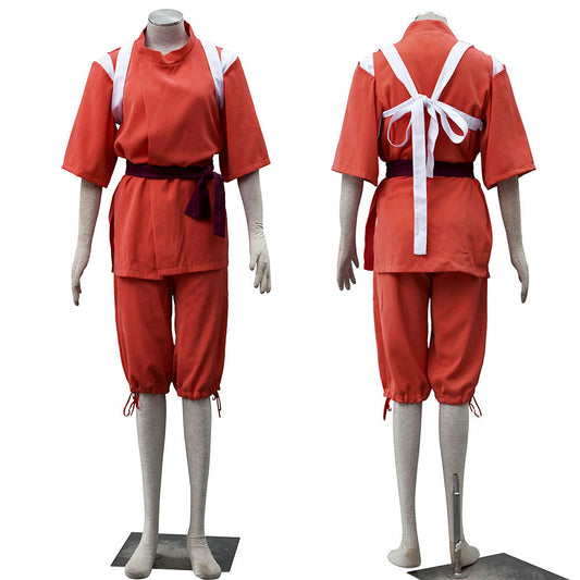 Anime Spirit Realm Chihiro Ogino Cosplay Bathhouse Worker Uniform Kimono Costume For Women Kids product image 1