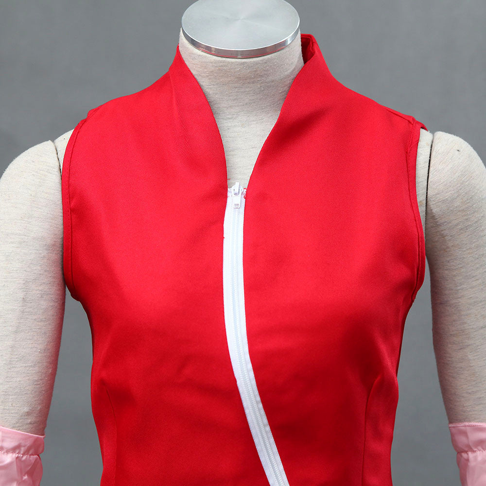 Anime Pink Cherry Blossom Medical Kunoichi Cosplay Costume Set for Women Kids product image 7