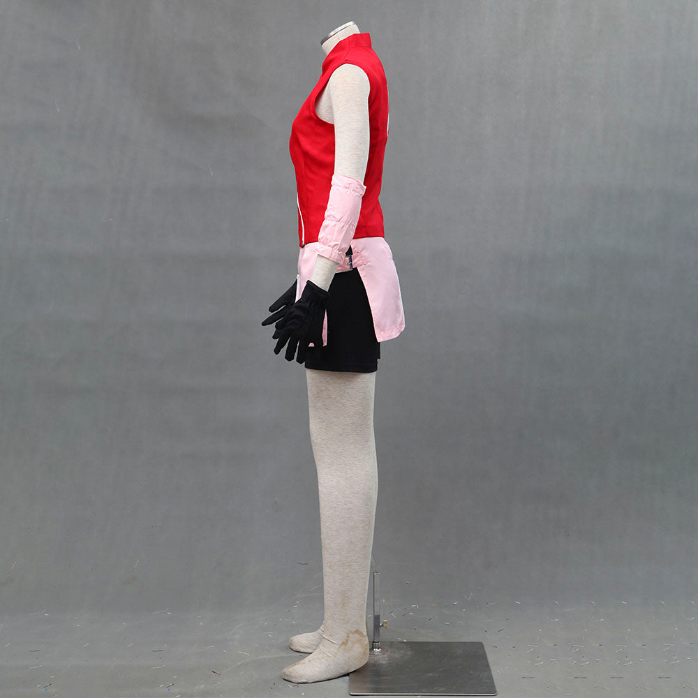 Anime Pink Cherry Blossom Medical Kunoichi Cosplay Costume Set for Women Kids product image 8
