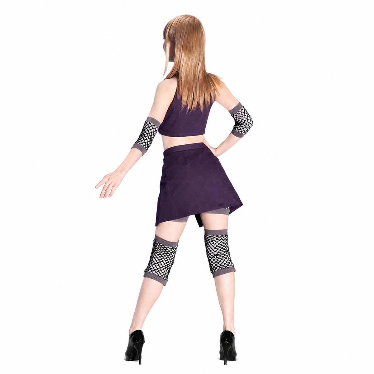 Anime Leaf Village Mind Control Kunoichi Cosplay Costume for Men Kids product image 2