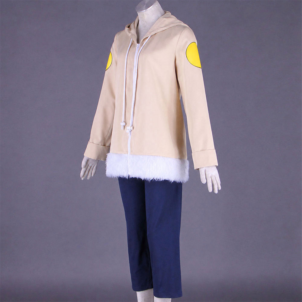Anime White Eye Gentle Fist Kunoichi Cosplay Costume with Headband Women Kids product image 7