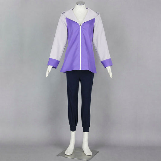 Anime White Eye Gentle Fist Ninja Cosplay Costume with Headband for Women Kids product image 2