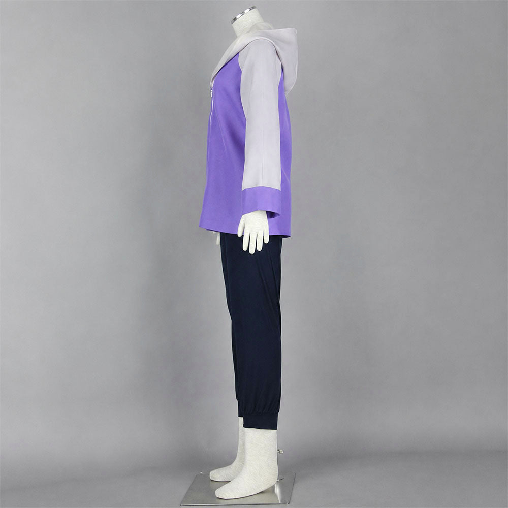 Anime White Eye Gentle Fist Ninja Cosplay Costume with Headband for Women Kids product image 4