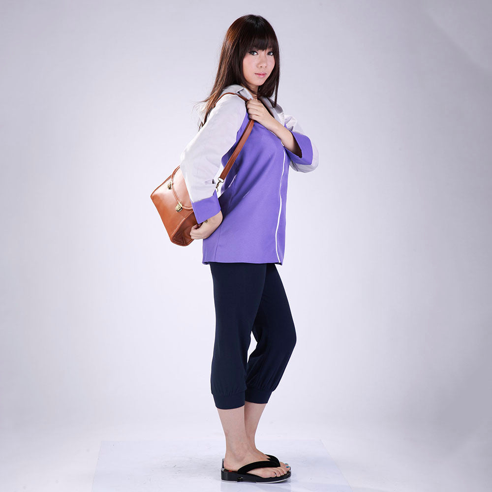 Anime White Eye Gentle Fist Ninja Cosplay Costume with Headband for Women Kids product image 5