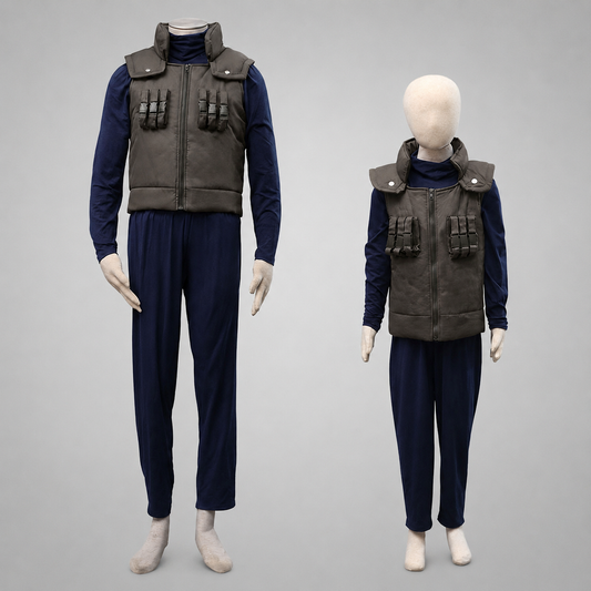 Anime Leaf Village Elite Shinobi Ninja Cosplay Costume Uniform for Men Kids product image 1