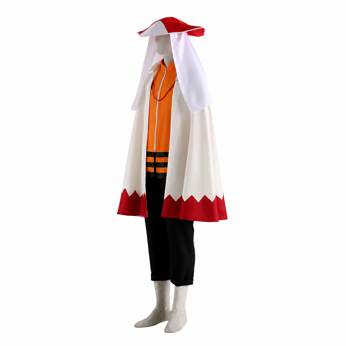 Anime Village Seventh Ninja Leader Cosplay Costume Set with Hat For Men Kids product image 1