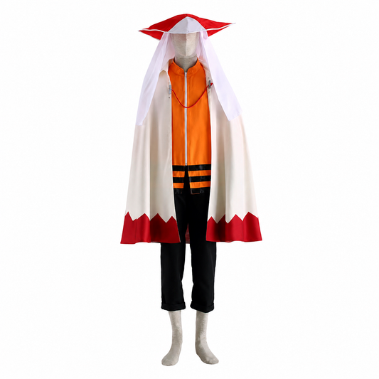Anime Village Seventh Ninja Leader Cosplay Costume Set with Hat For Men Kids product image 2