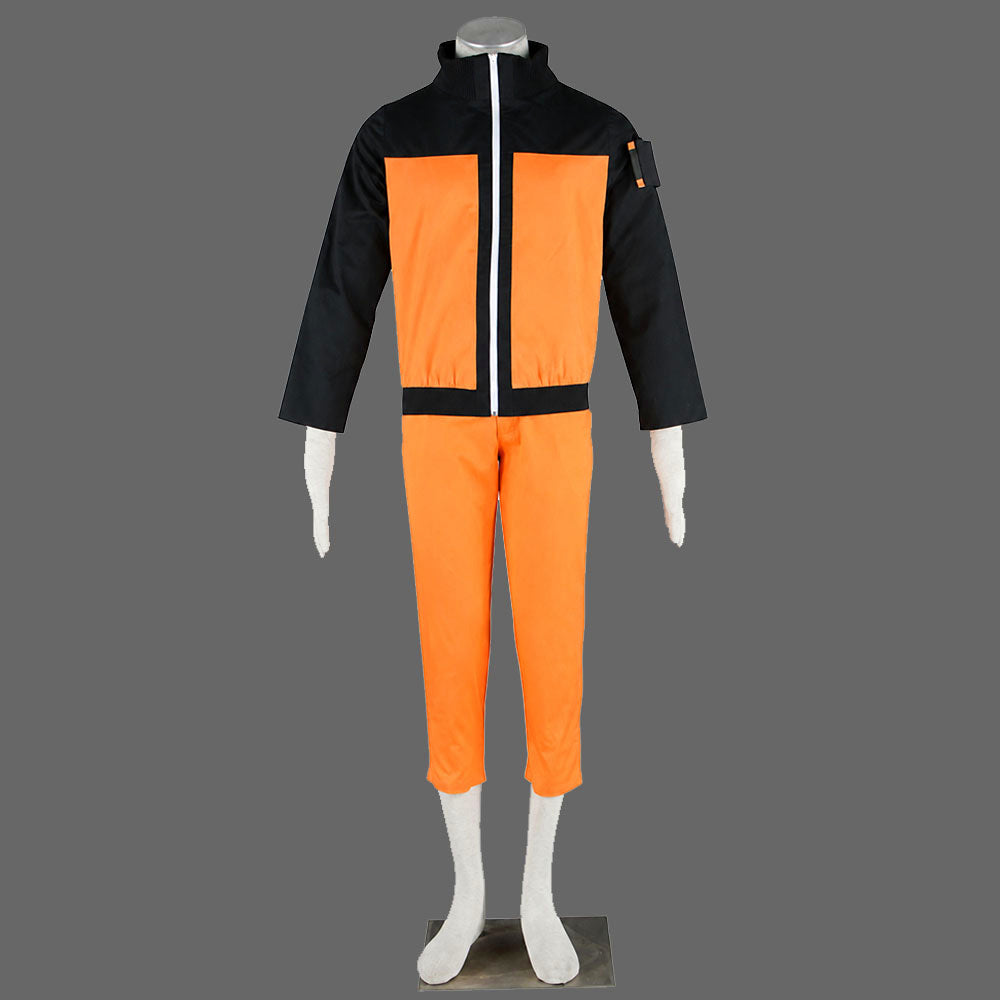 Anime Fox Spirit Ninja Cosplay Teen Orange Combat Uniform Costume Adults Kids - product image 3