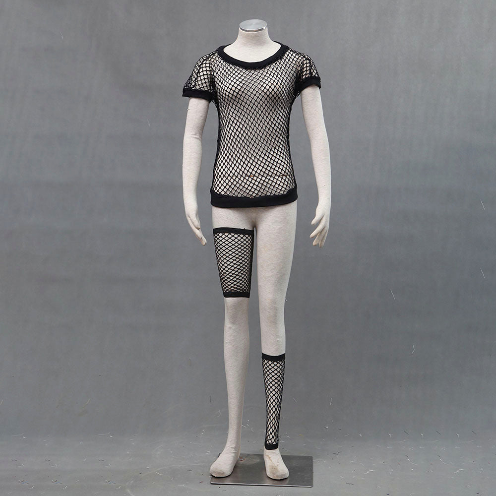 Anime Sand Village Giant Fan Kunoichi Exam Cosplay Costume Set For Women Kids product image 7