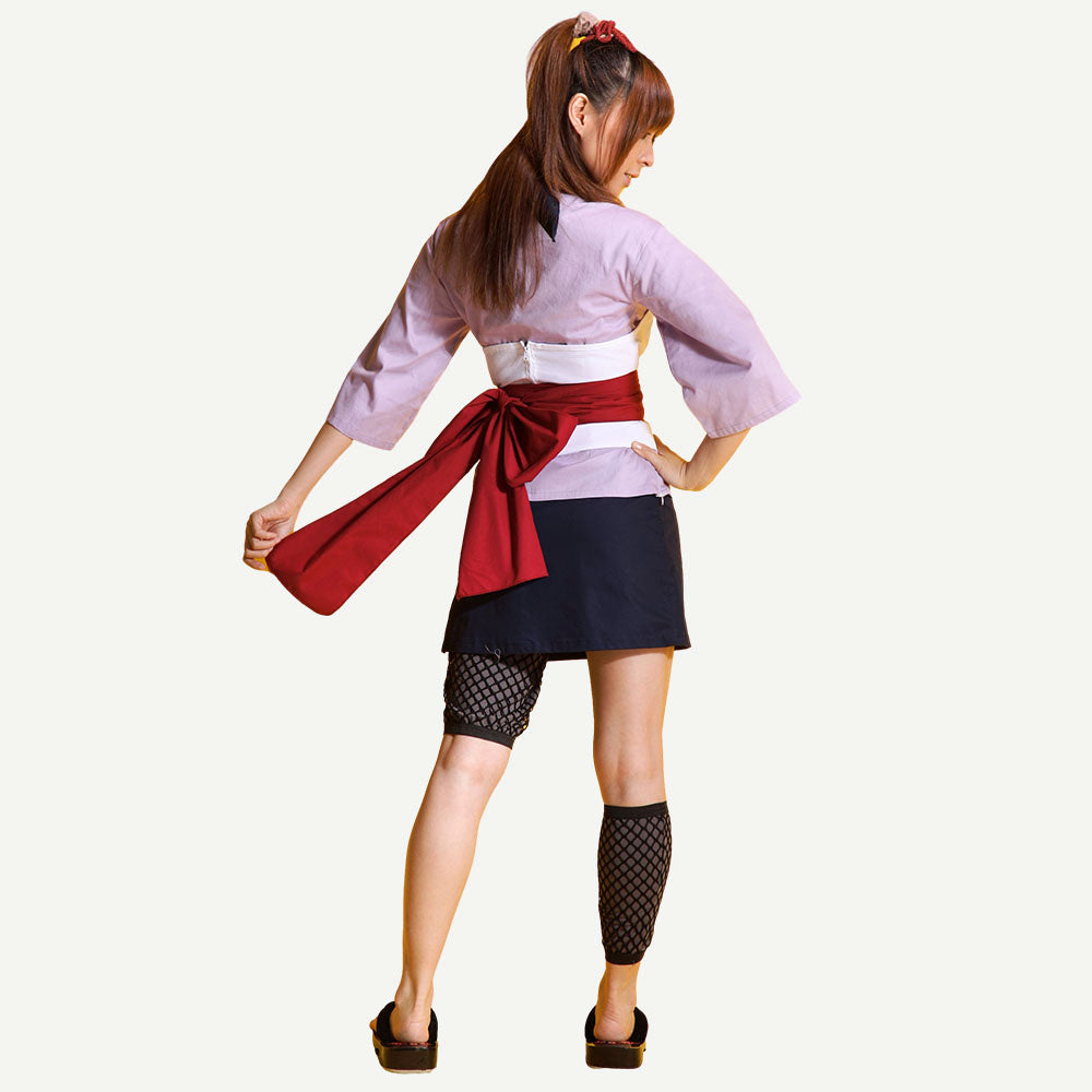 Anime Sand Village Giant Fan Kunoichi Cosplay Costume for Women Kids product image 5