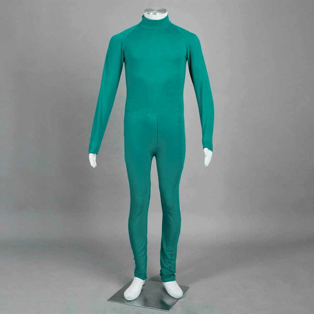 Anime Thick Eyebrows Taijutsu Ninja Cosplay Costume Green Jumpsuit Outfit for Men Kids product image 7