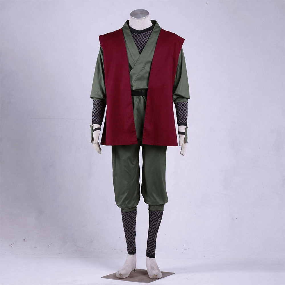 Anime White Hair Legendary Toad Sage Ninja Cosplay Costume for Men Kids product image 3