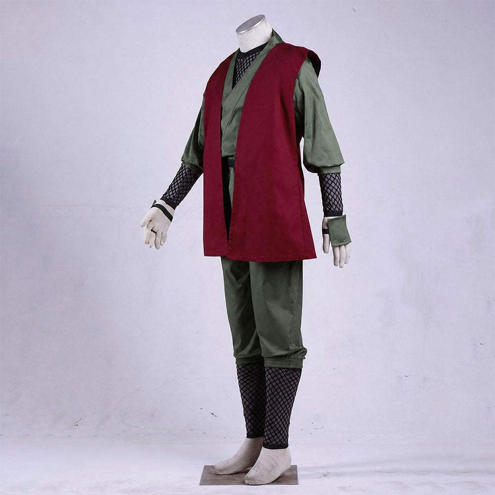 Anime White Hair Legendary Toad Sage Ninja Cosplay Costume for Men Kids product image 4