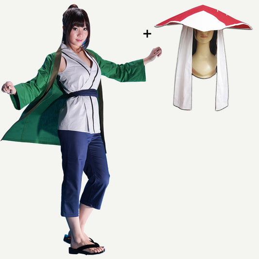 Anime Fifth Village Leader Sannin Master Cosplay Costume Outfit with Leader Hat for Women Kids product image 1