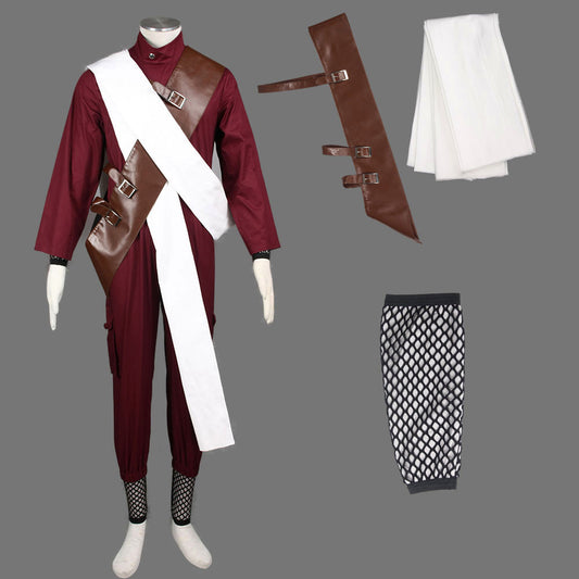 Anime Desert Village Sand Manipulator Ninja Cosplay Costume full Outfit Men Kids product image 1