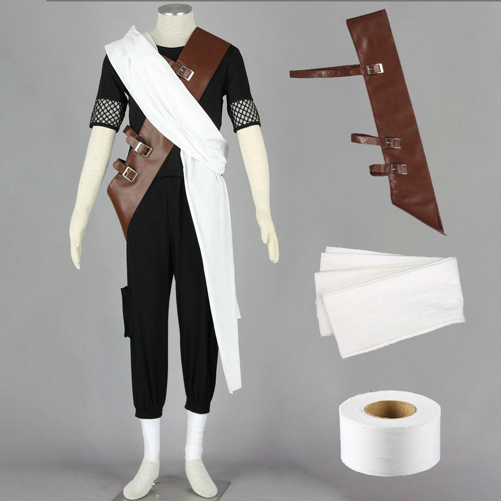 Anime Desert Village Sand Gourd Ninja Exam Cosplay Costume Outfit for Men Kids product image 1
