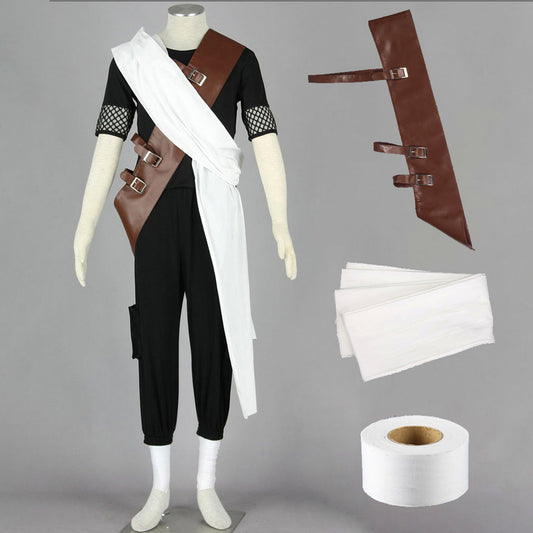 Anime Desert Village Sand Gourd Ninja Exam Cosplay Costume Outfit for Men Kids product image 1