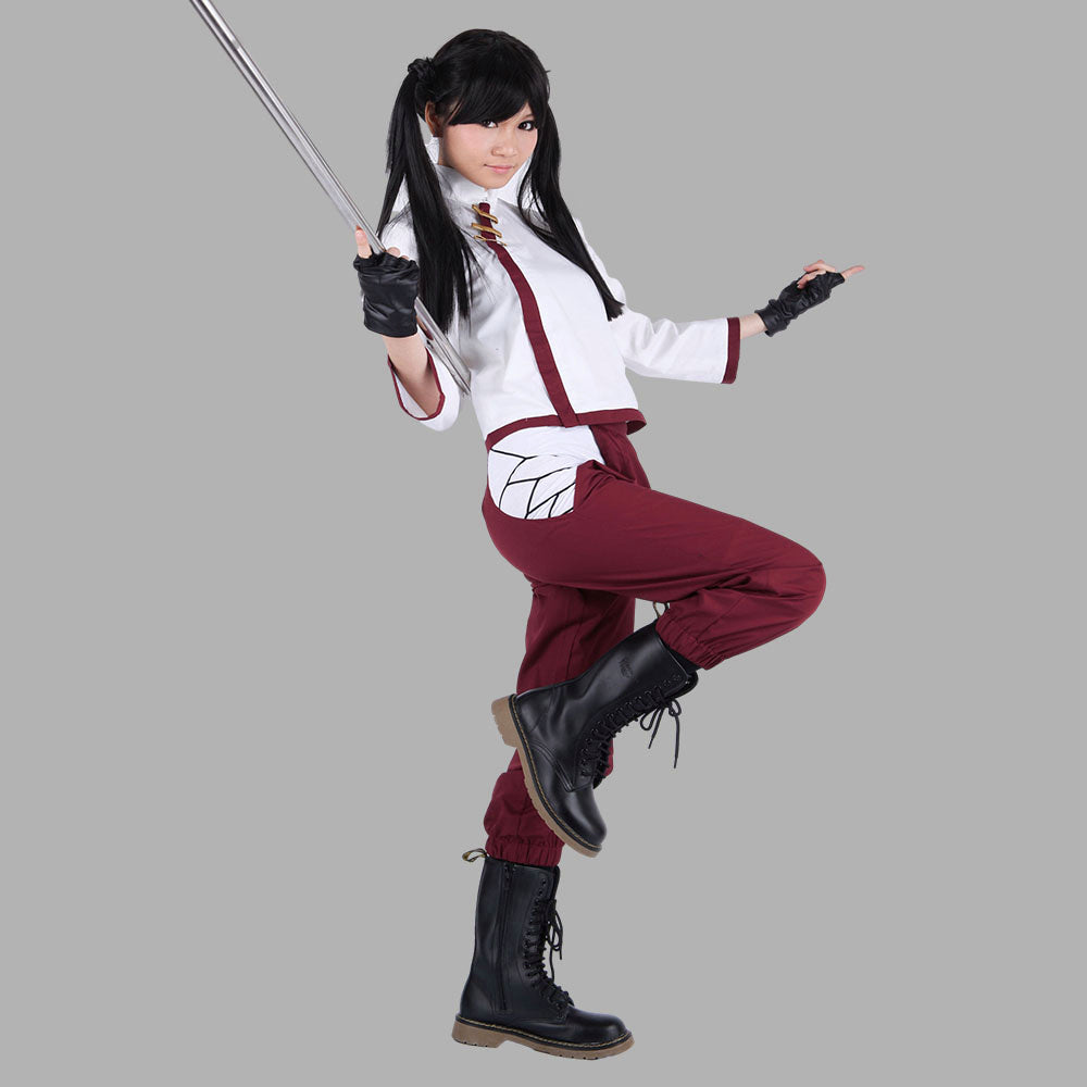 Anime Scroll Weapon Master Ninja Girl Cosplay Costume for Women Kids product image 4