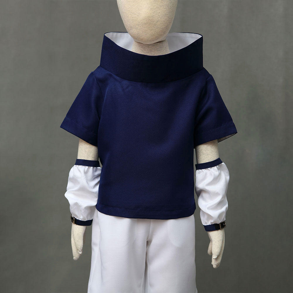 Anime Red Eye Avenger Ninja Childhood Cosplay Outfit with Headband for Adults Kids - product image 3