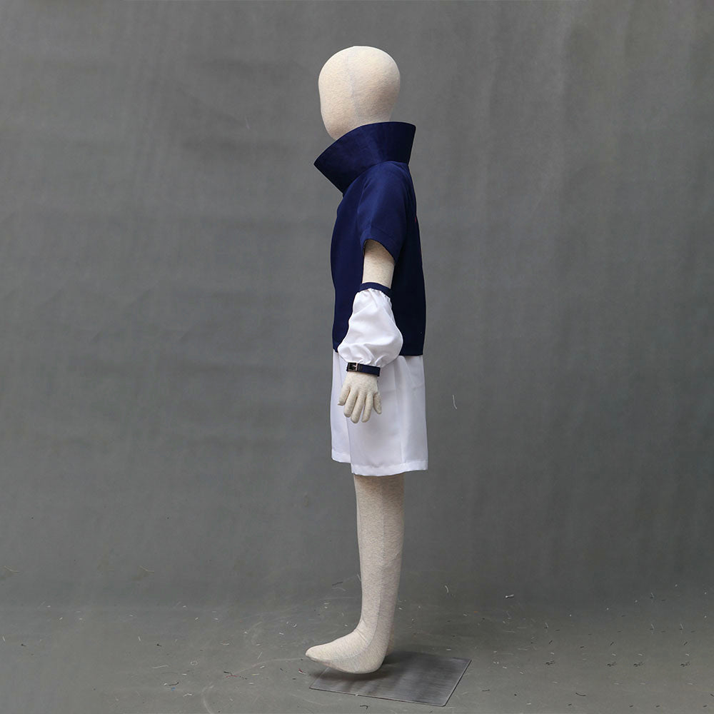 Anime Red Eye Avenger Ninja Childhood Cosplay Outfit with Headband for Adults Kids - product image 4