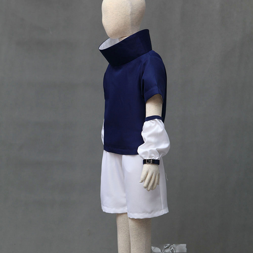 Anime Red Eye Avenger Ninja Childhood Cosplay Outfit with Headband for Adults Kids - product image 5