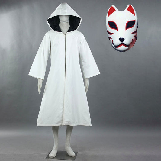 Anime Village Black Ops Shadow Ninja Cosplay Costume Cloak with Animal Mask for Adults Kids product image 1