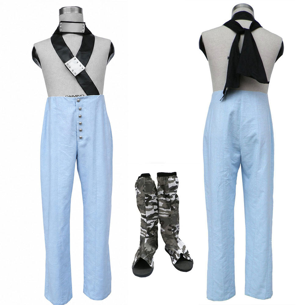 Anime Mist Village Giant Sword Ninja Cosplay Costume with Shoes for Men Kids product image 3