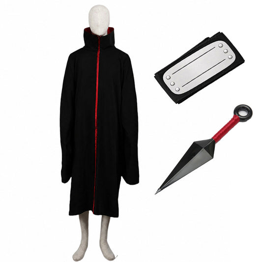 Red Clouds Option-Anime Red Eye Crow Rogue Ninja Costume Cloak for Men Kids product image 9