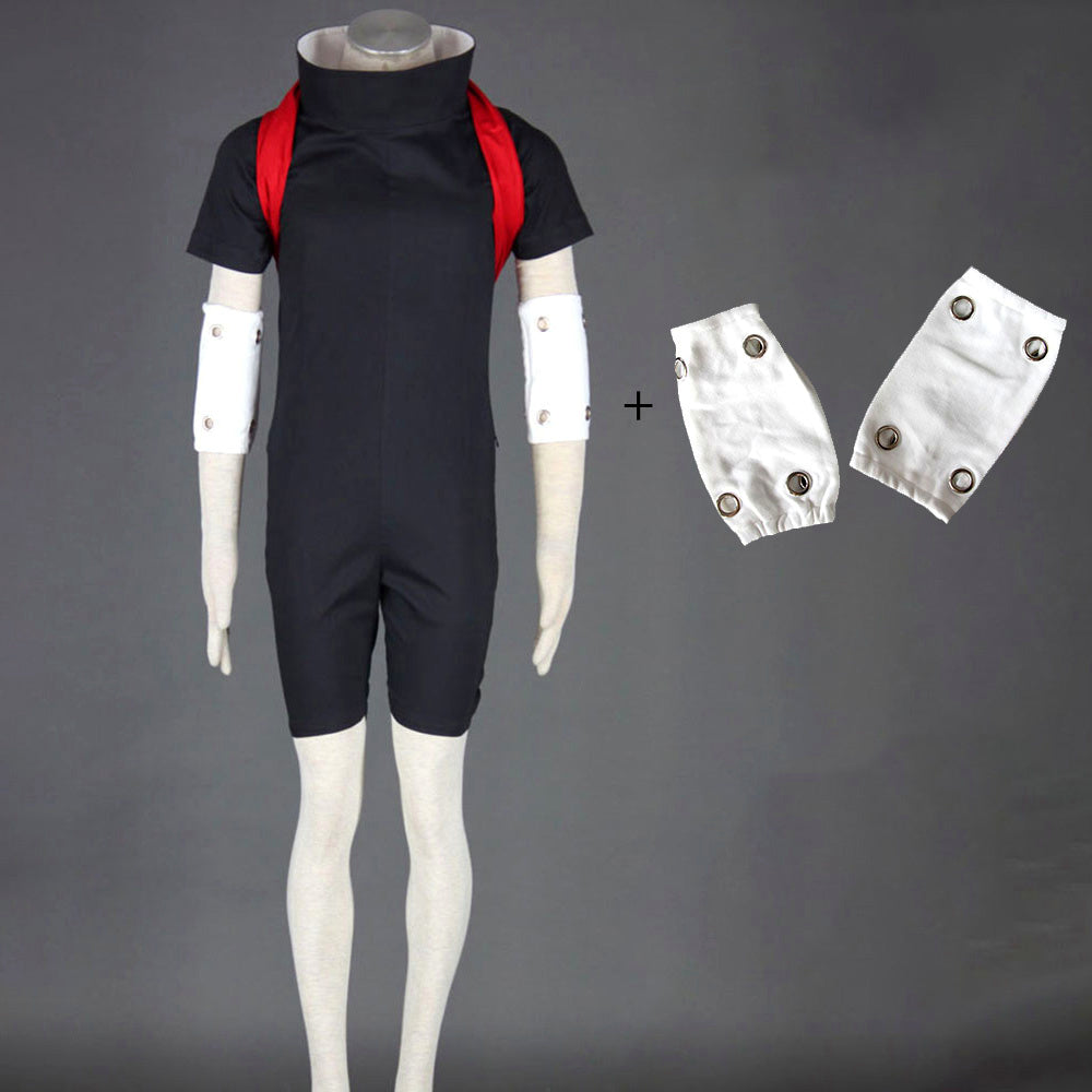 Anime Red-Eyed Avenger Ninja Taking Exam Cosplay Costume Outfit for Men Kids product image 7