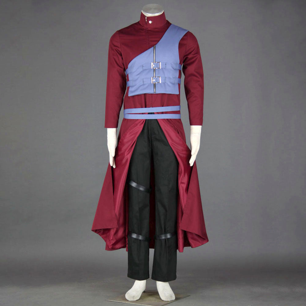 Anime Desert Village Sand Control Ninja Cosplay Red Costume Outfit for Men Kids product image 7