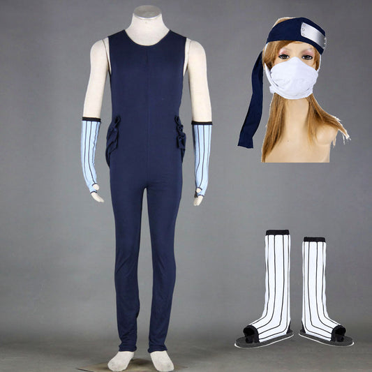 Anime Mist Village Giant Sword Ninja Cosplay Costume with Shoes for Men Kids product image 1