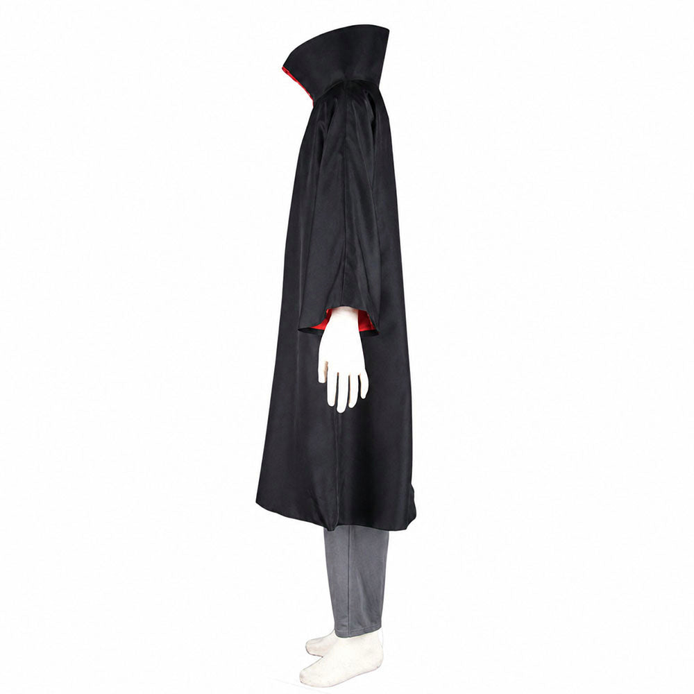 Red Clouds Option-Anime Five Hearts Bounty Hunter Ninja Cosplay Cosume Cloak Set with Full Mask for Adults Kids product image 3