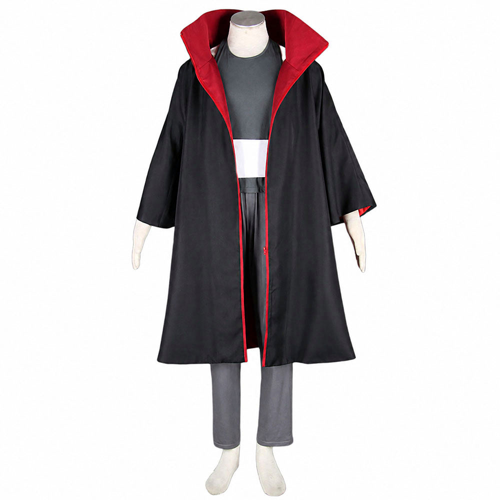 Red Clouds Option-Anime Five Hearts Bounty Hunter Ninja Cosplay Cosume Cloak Set with Full Mask for Adults Kids product image 5