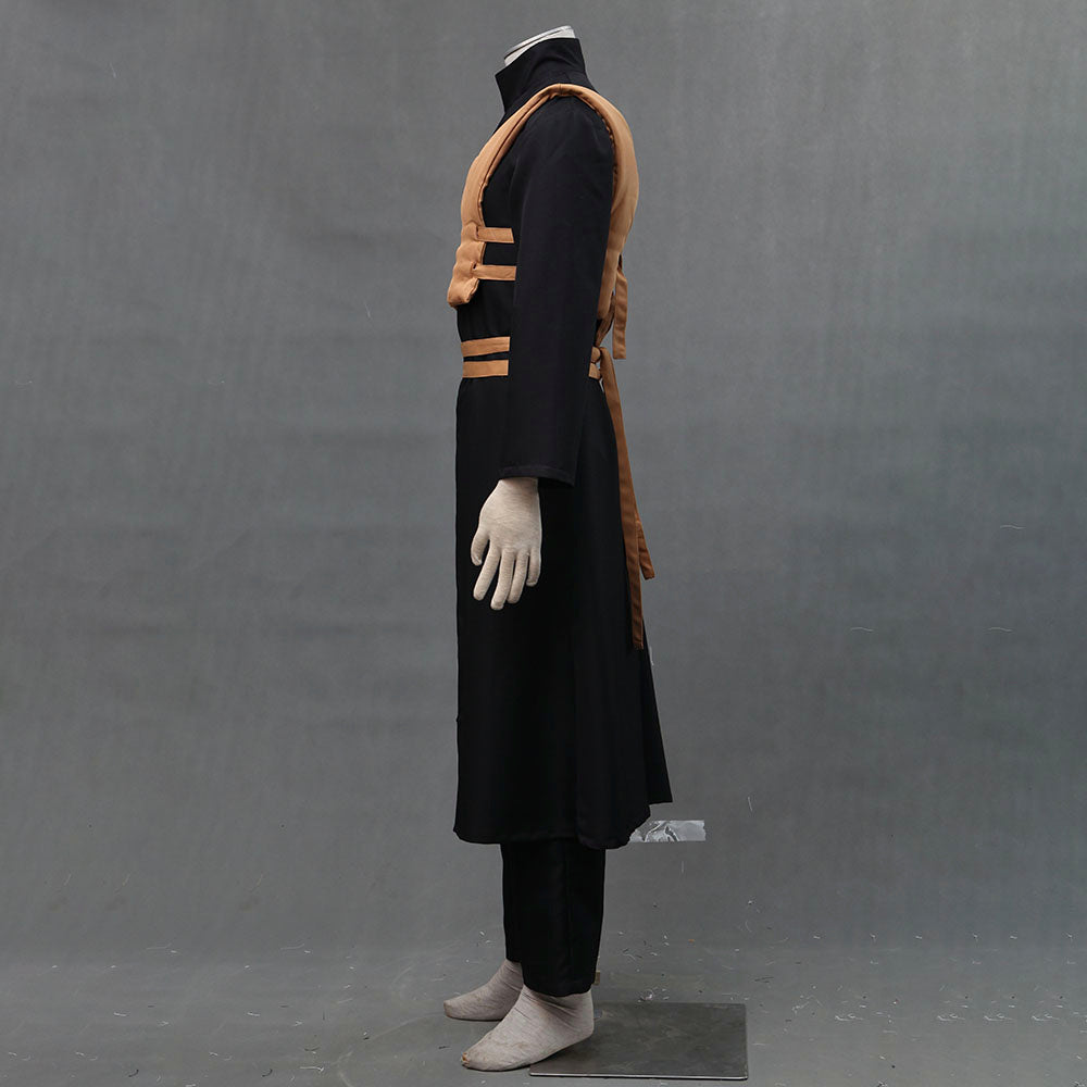 Anime Desert Village Sand Control Ninja Cosplay Black Costume Outfit for Men Kids product image 5
