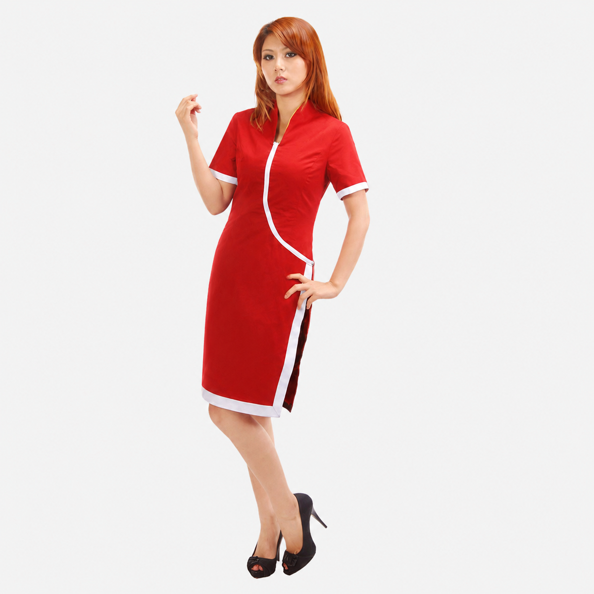 Anime Pink Cherry Blossom Medical Kunoichi Cosplay Costume for Women Kids product image 1