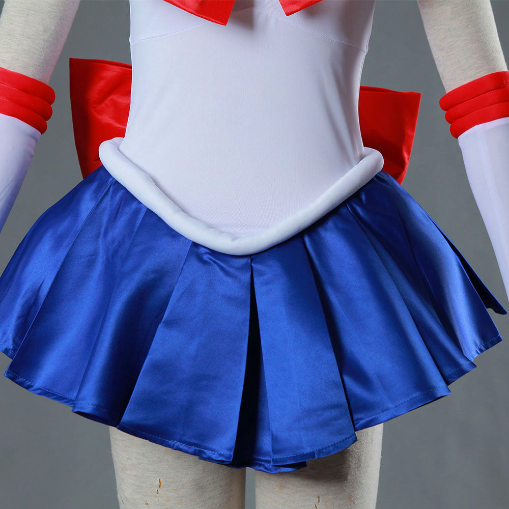 Anime Sailor Moon Tsukino Usagi Sailor moon Fighting Cosplay Costume with Accessories for Women Kids product image 8