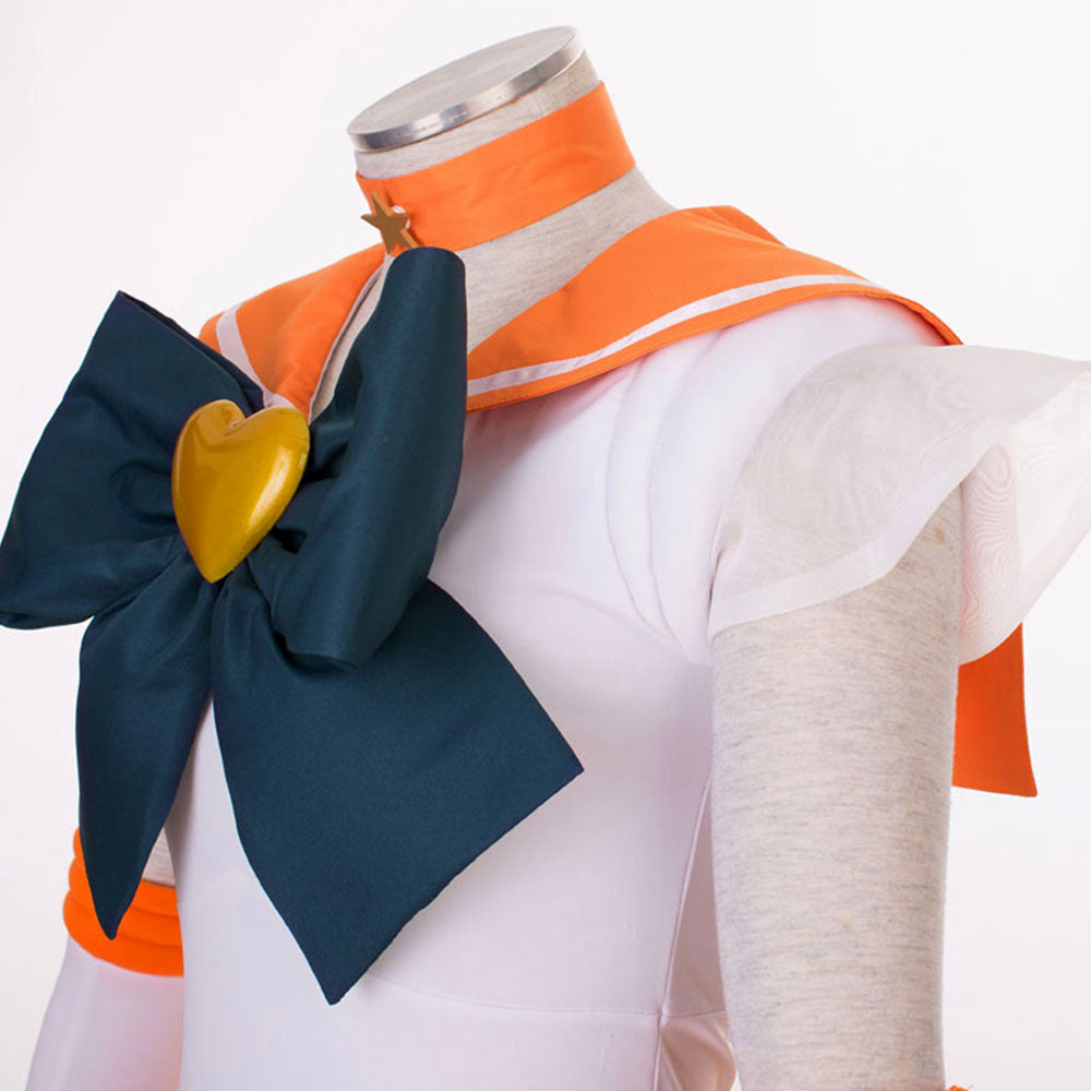 Anime Sailor Moon Aino Minago Sailor Venus Fighting Deluxe Cosplay Costume for Women Kids product image 11