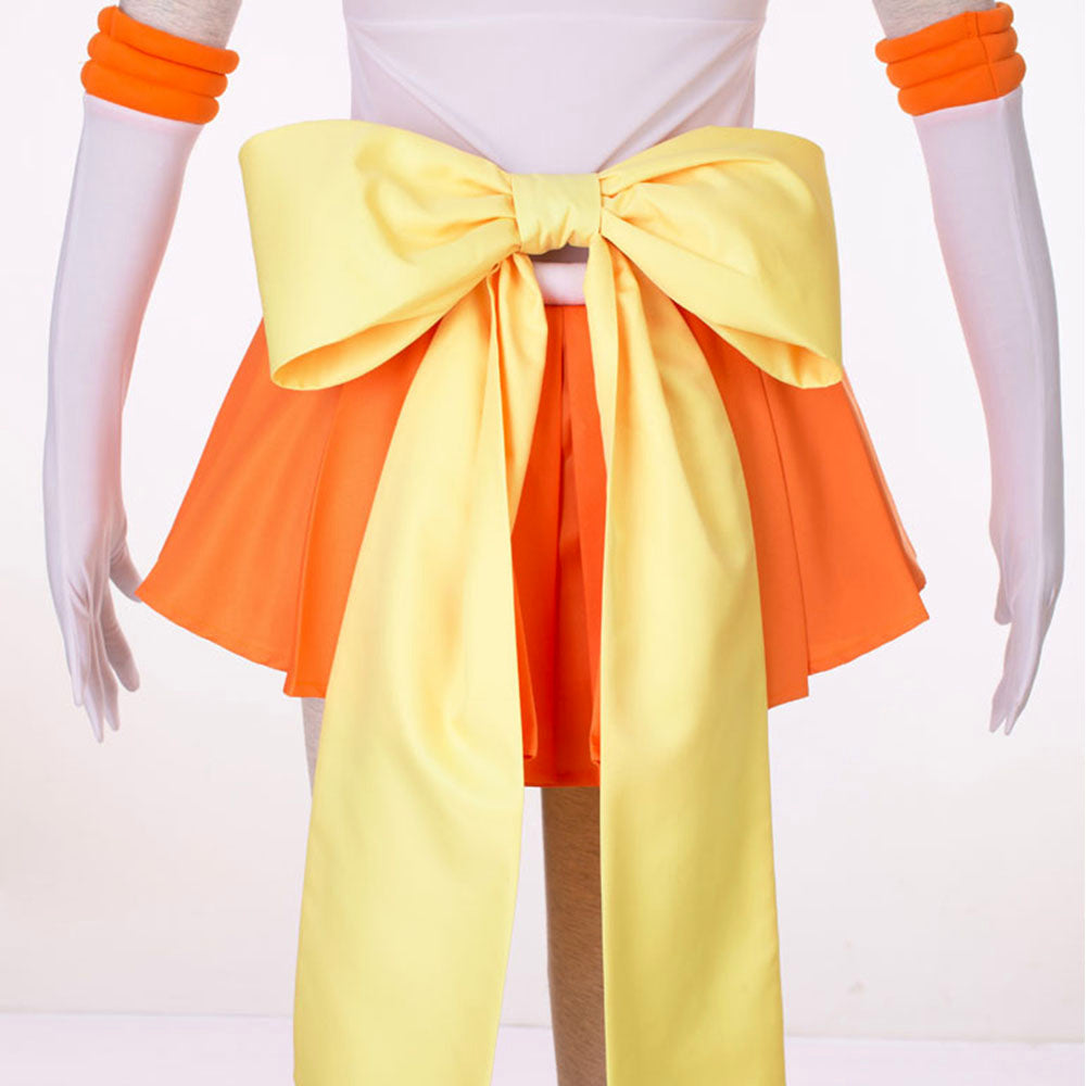 Anime Sailor Moon Aino Minago Sailor Venus Fighting Deluxe Cosplay Costume for Women Kids product image 3