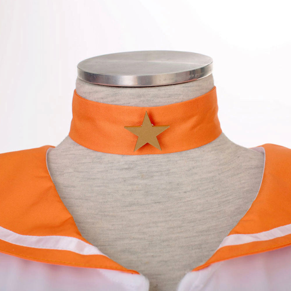Anime Sailor Moon Aino Minago Sailor Venus Fighting Deluxe Cosplay Costume for Women Kids product image 7