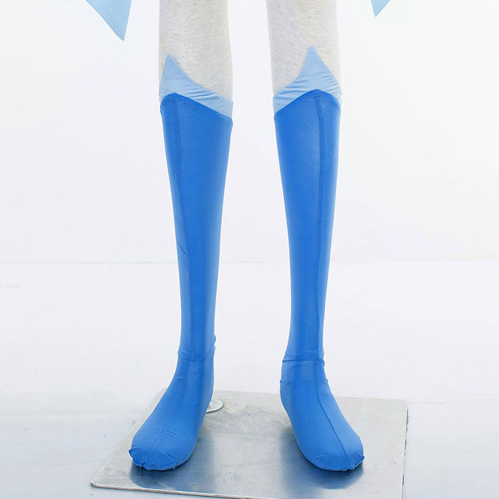 Anime Sailor Moon Mizuno Ami Sailor Mercury Fighting Deluxe Cosplay Costume for Women Kids product image 1