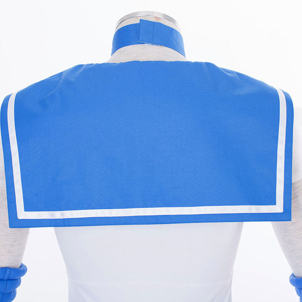Anime Sailor Moon Mizuno Ami Sailor Mercury Fighting Deluxe Cosplay Costume for Women Kids product image 7
