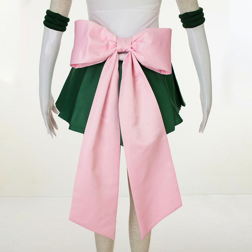 Anime Sailor Moon Kino Makoto Sailor Jupiter Fighting Deluxe Cosplay Costume for Women Kids product image 2