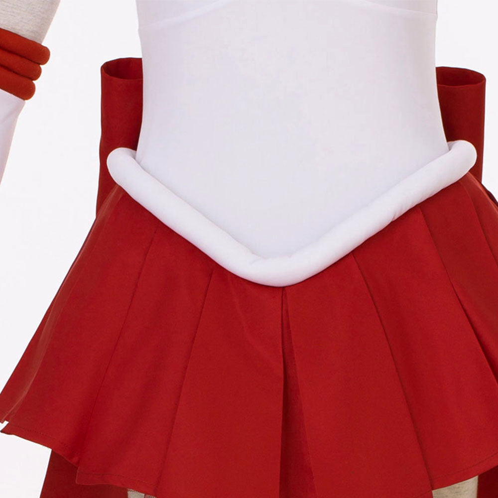 Anime Sailor Moon Heino Rei Sailor Mars Fighting Deluxe Cosplay Costume for Women Kids product image 8