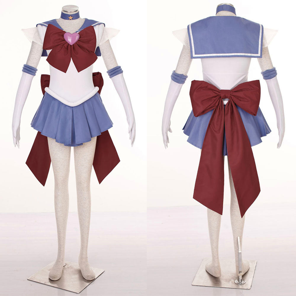 Anime Sailor Moon Tomoyo Hotaru Sailor Saturn Fighting Deluxe Cosplay Costume for Women Kids product image 10