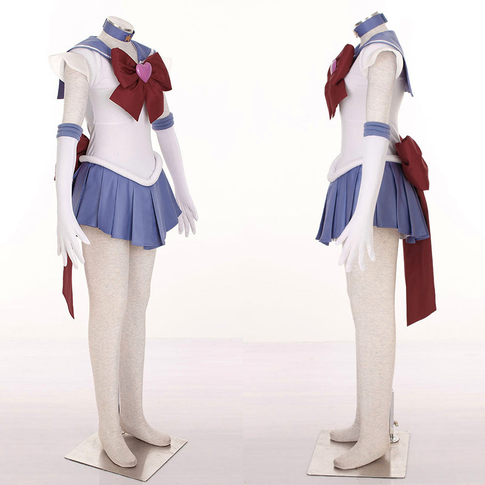 Anime Sailor Moon Tomoyo Hotaru Sailor Saturn Fighting Deluxe Cosplay Costume for Women Kids product image 11