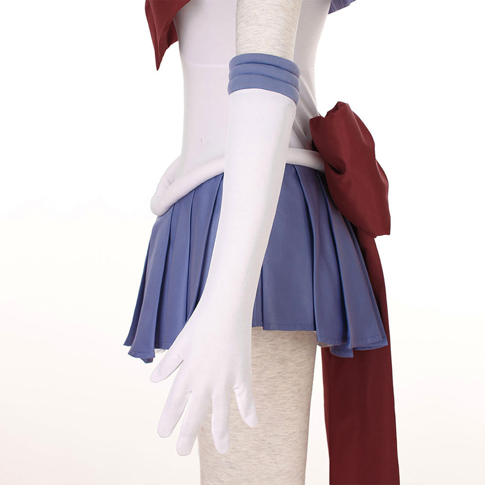 Anime Sailor Moon Tomoyo Hotaru Sailor Saturn Fighting Deluxe Cosplay Costume for Women Kids product image 2