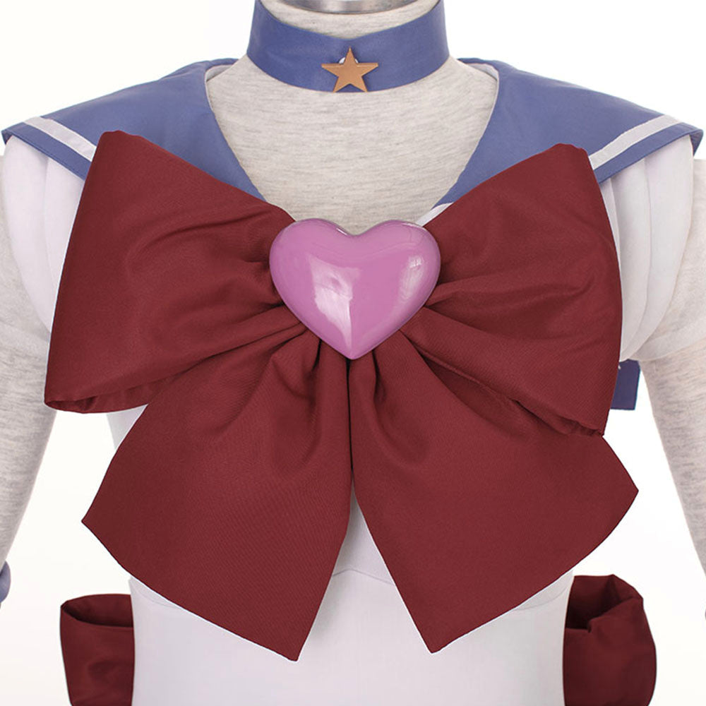 Anime Sailor Moon Tomoyo Hotaru Sailor Saturn Fighting Deluxe Cosplay Costume for Women Kids product image 5
