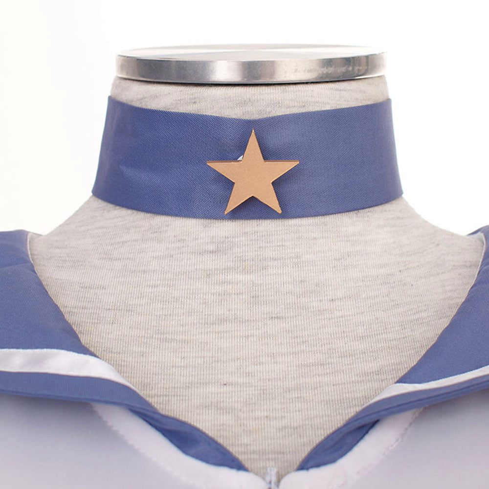 Anime Sailor Moon Tomoyo Hotaru Sailor Saturn Fighting Deluxe Cosplay Costume for Women Kids product image 6