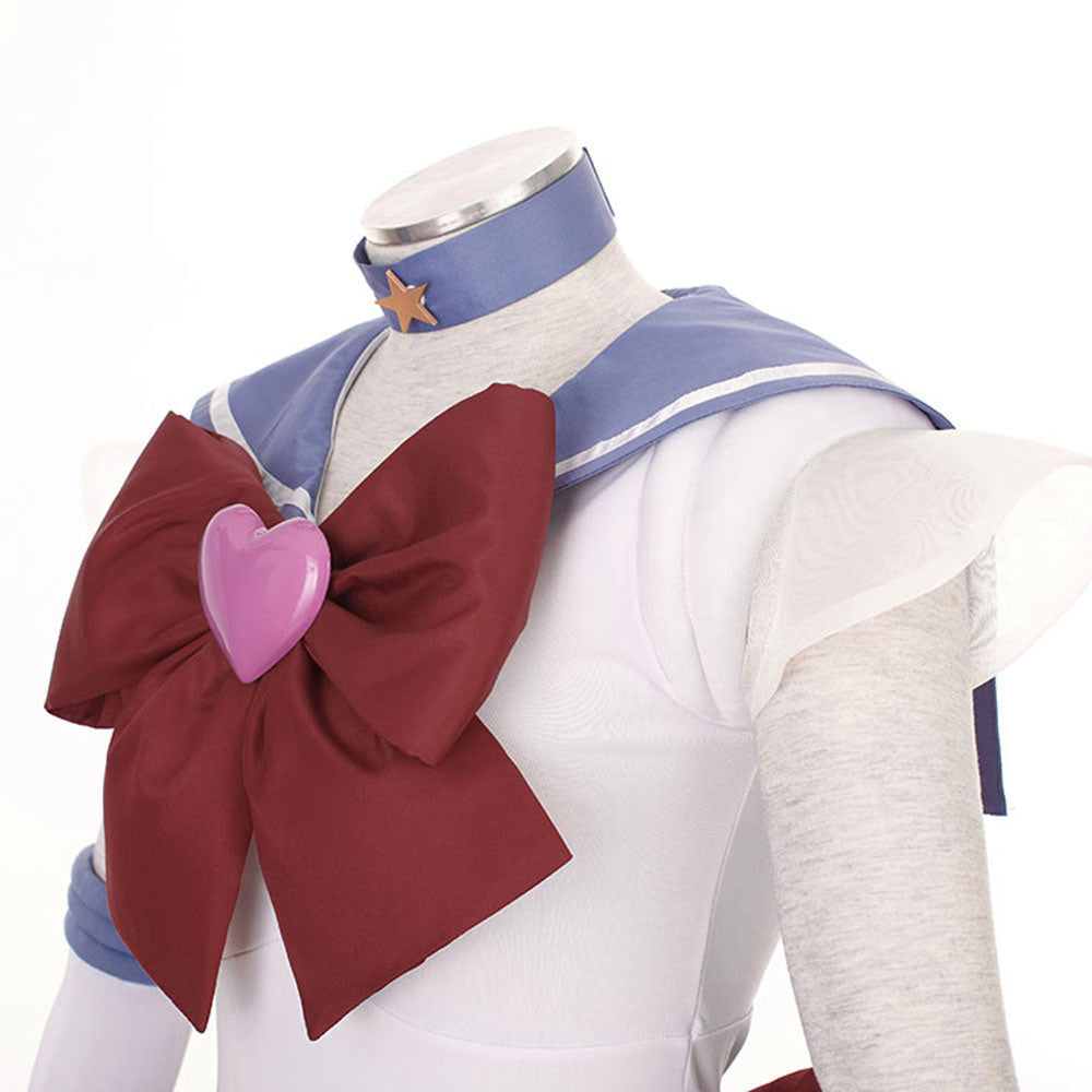 Anime Sailor Moon Tomoyo Hotaru Sailor Saturn Fighting Deluxe Cosplay Costume for Women Kids product image 8