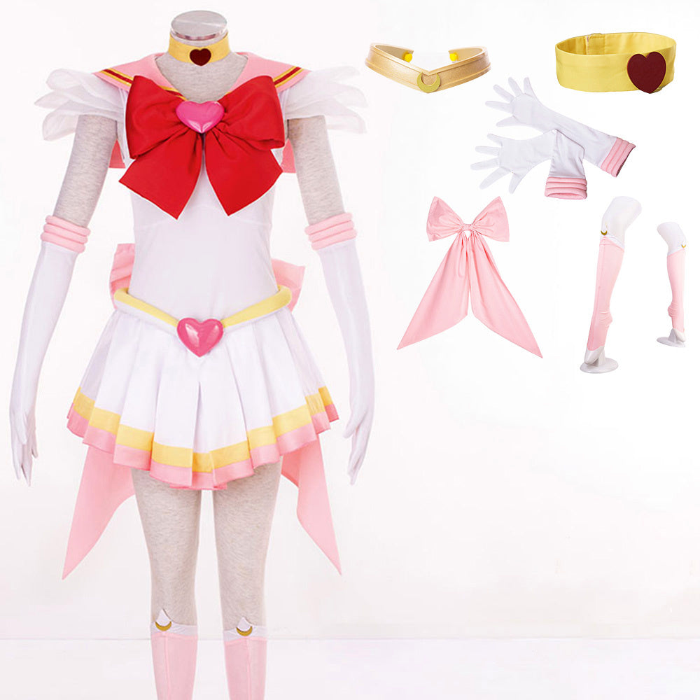 Anime Sailor Moon Chibi usa Sailor chibi moon Fighting Deluxe Cosplay Costume for Women Kids product image 11